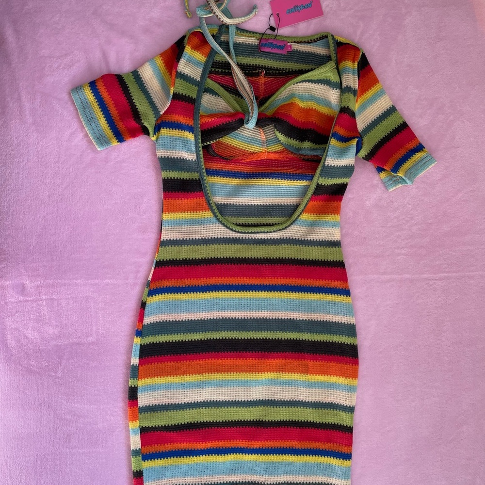 Knit Colorful Dress